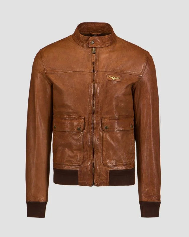 Leather jacket Aeronautica Militare UK