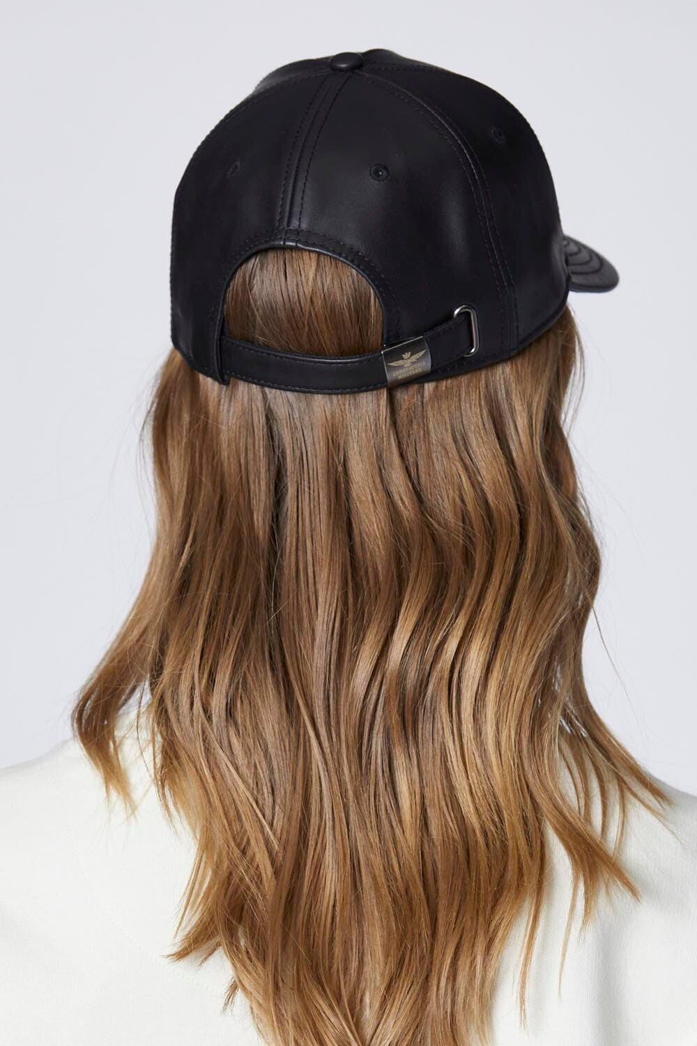 Aeronautica Militare faux leather cap