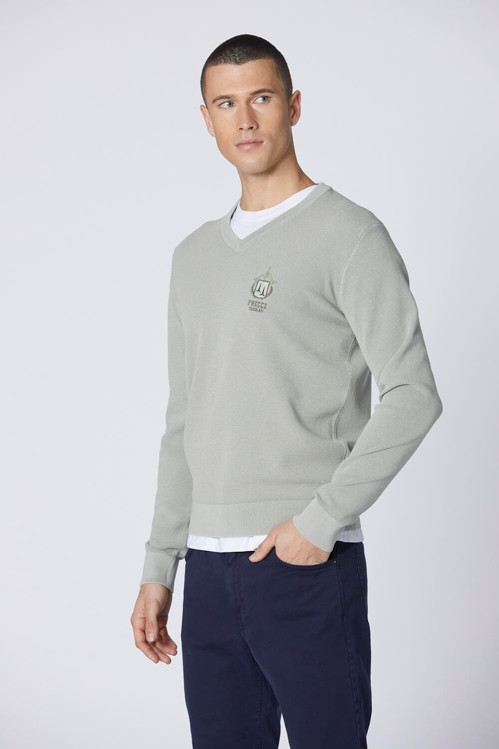 Aeronautica Militare long sleeve v-neck
