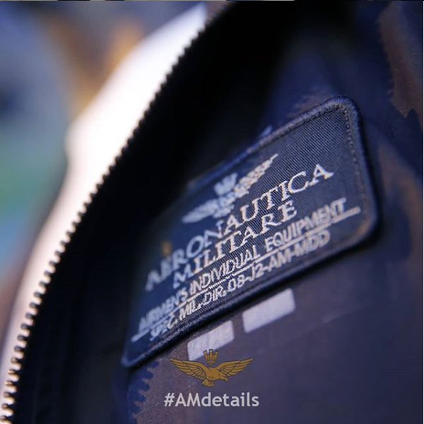 Close-up of Aeronautica badge