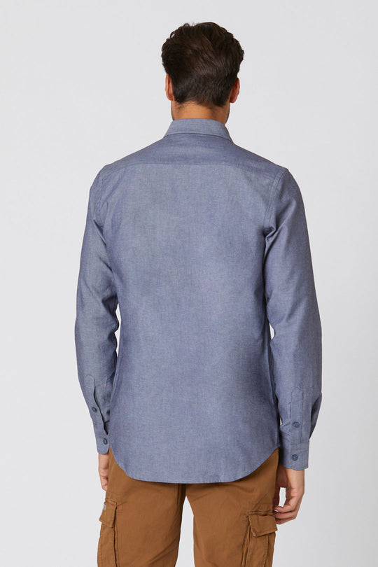 Slim fit Oxford cotton shirt