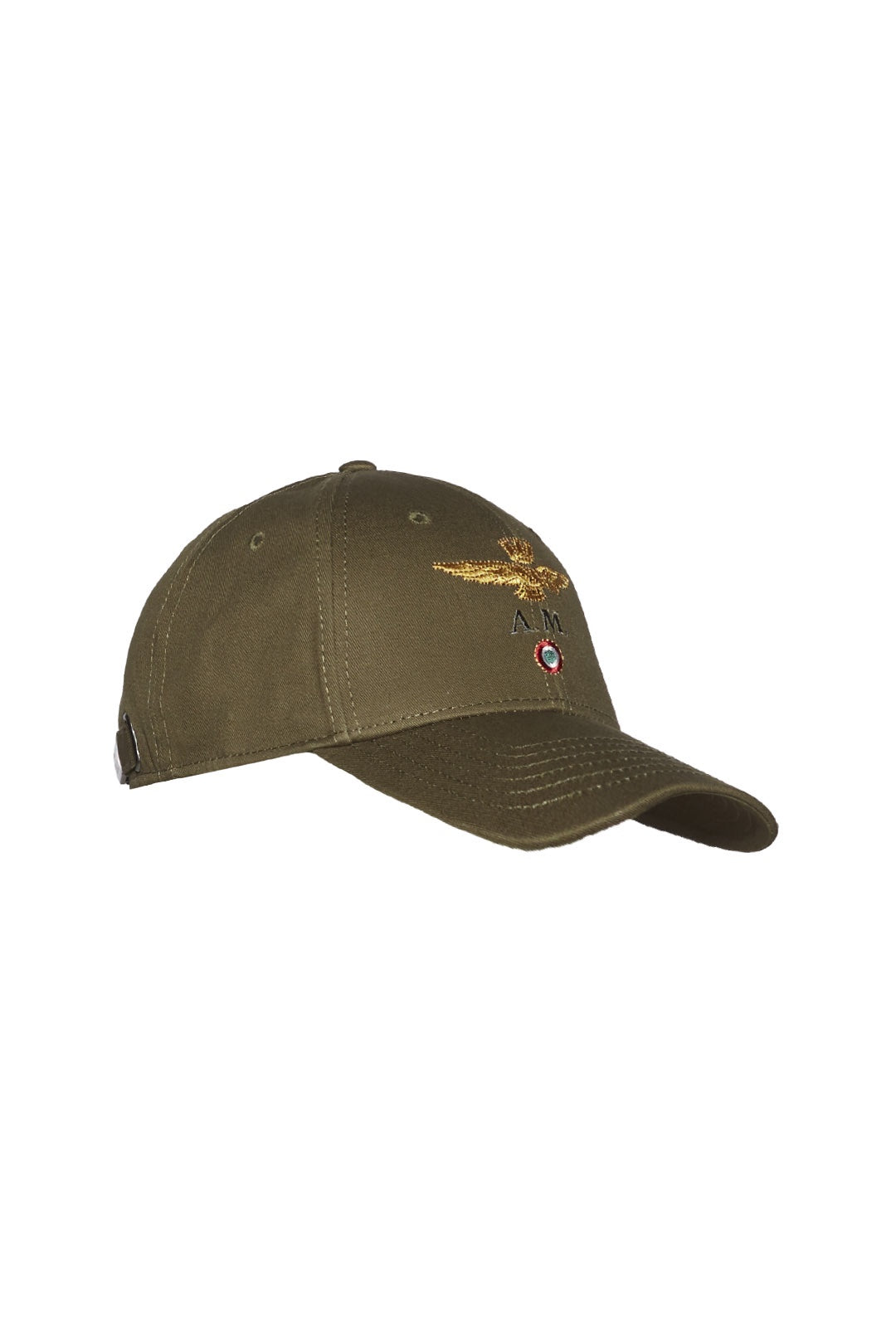 Cotton baseball cap with gold logo