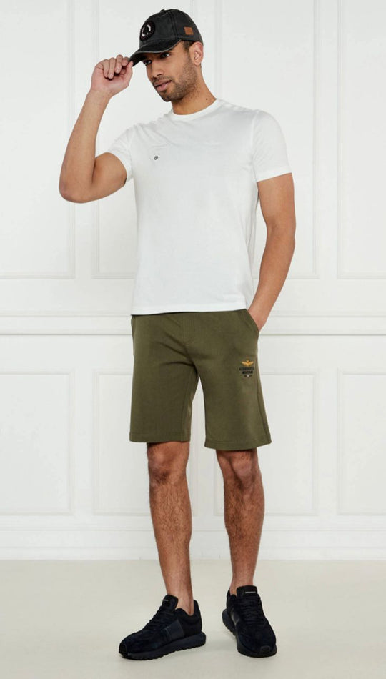 Cotton sweat shorts with drawstring
