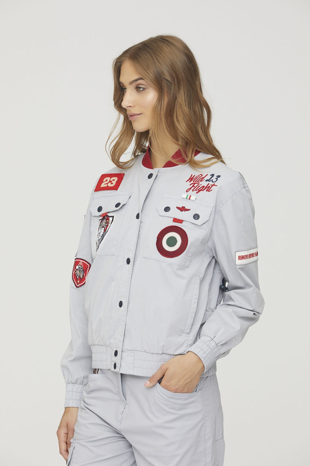 Wild Flight racing bomber with patches