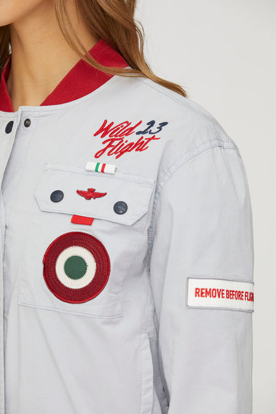 Wild Flight racing bomber with patches