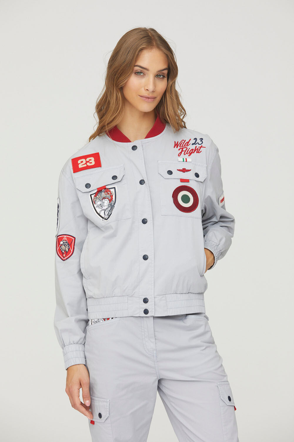 Wild Flight racing bomber with patches