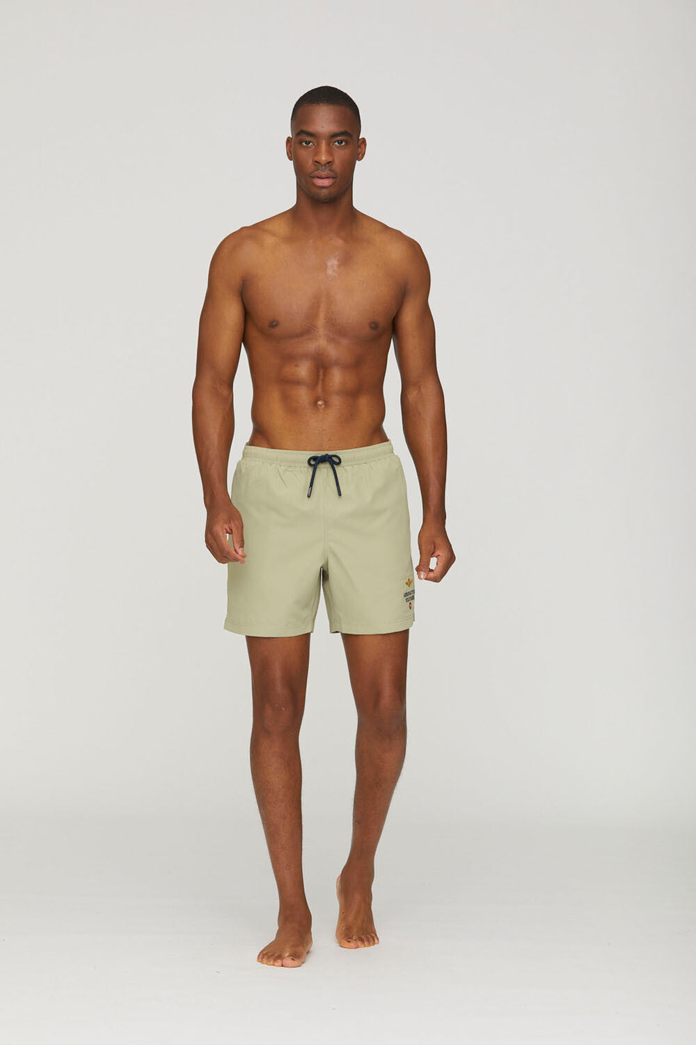 Swim shorts with embroidered logo