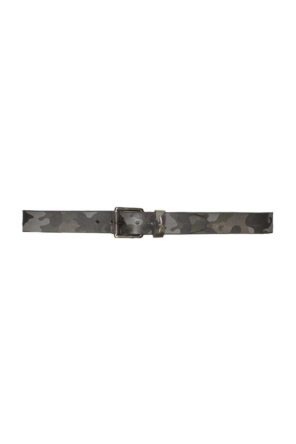 Camouflage leather belt