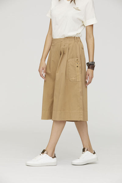 Cargo culottes with pleats