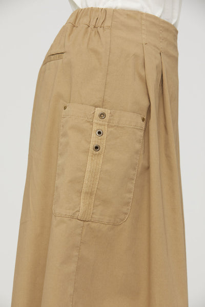 Cargo culottes with pleats