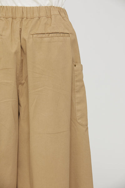 Cargo culottes with pleats