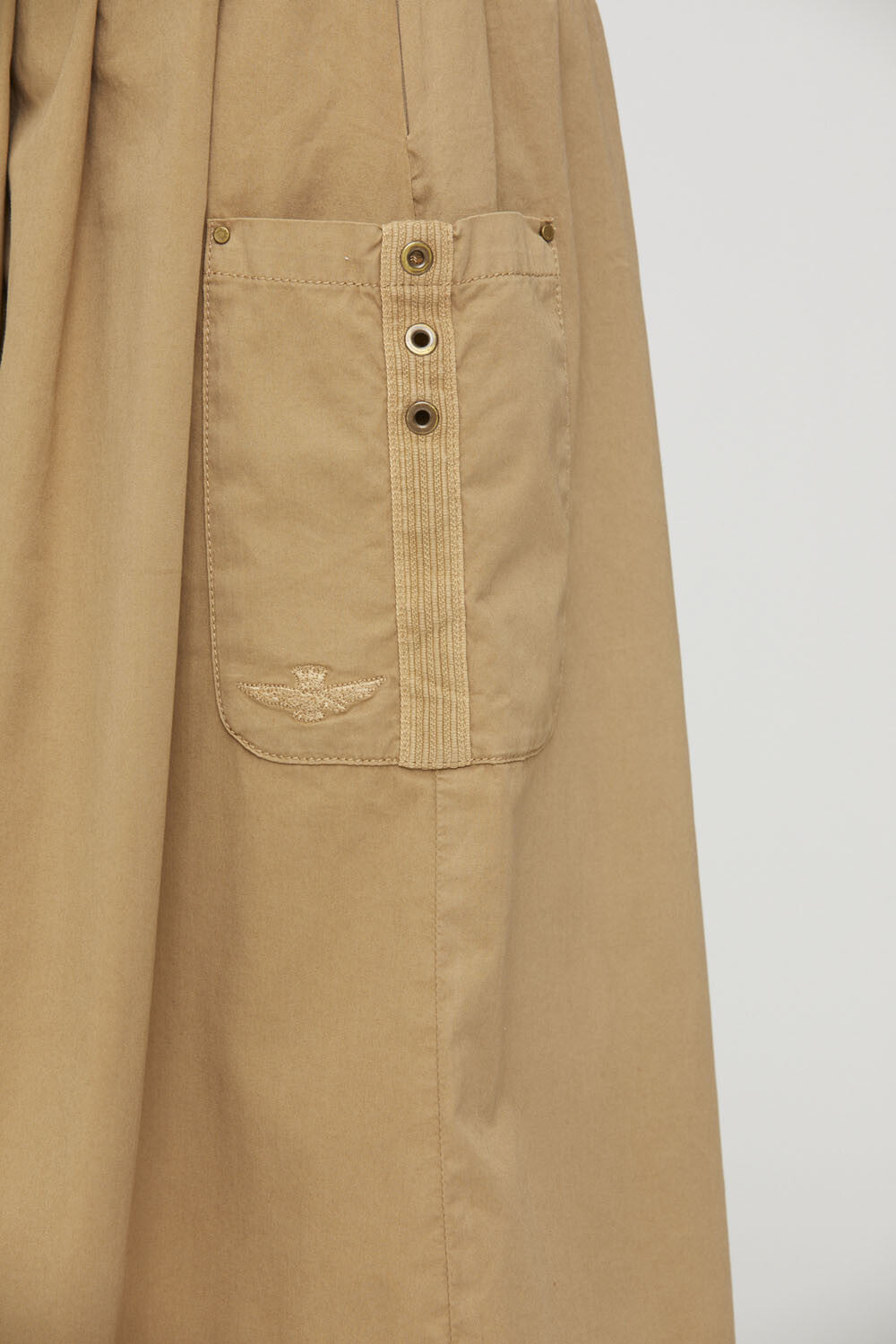 Cargo culottes with pleats