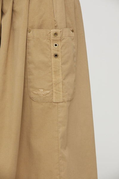 Cargo culottes with pleats