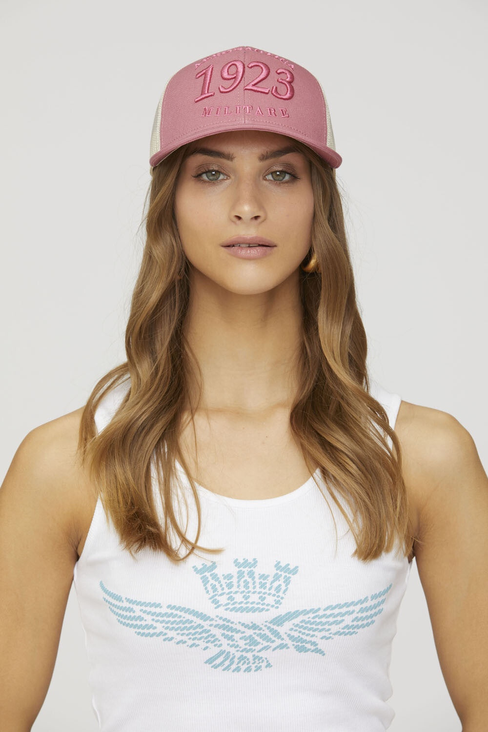 Embroidered trucker style cap – Aeronautica Militare UK