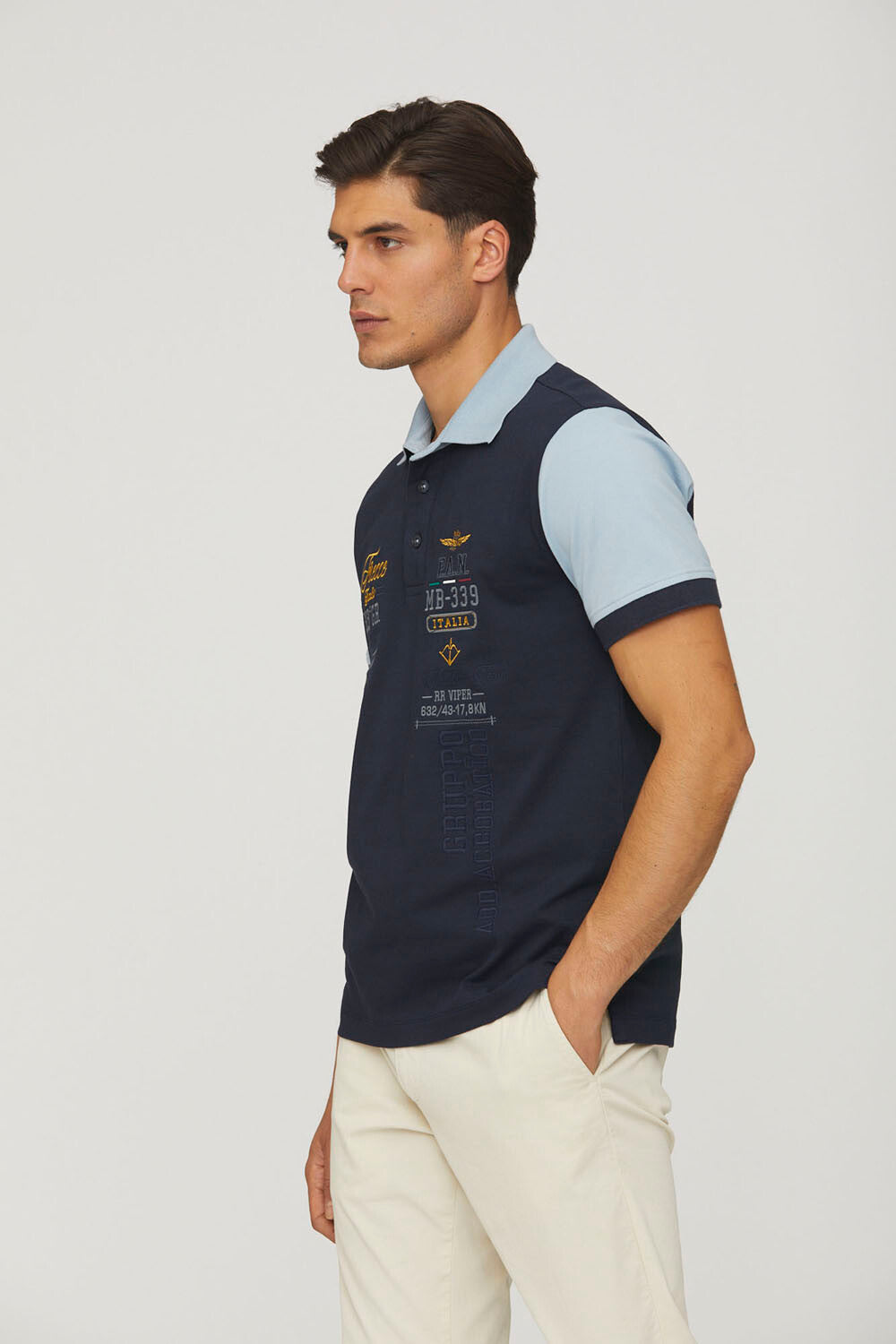 PAN embroidered piqué polo shirt