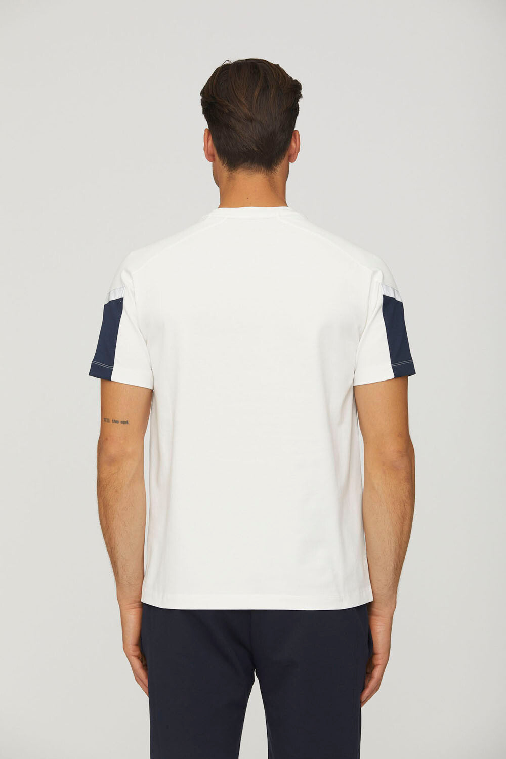 Cotton and reflective mesh t-shirt