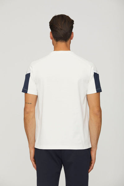 Cotton and reflective mesh t-shirt