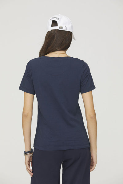 T-shirt with embossed embroidery s24