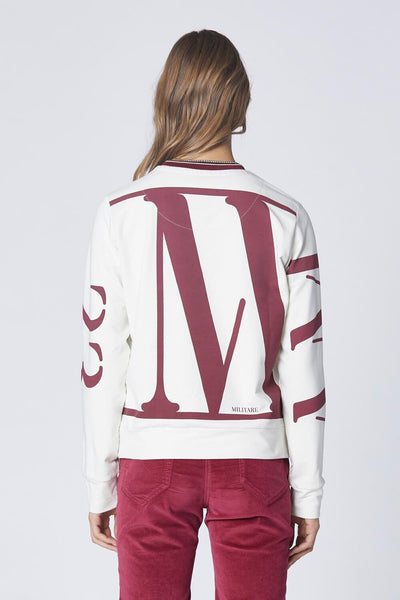 AM 23 printed sweatshirt