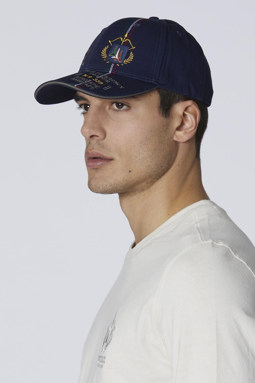 Embroidered cotton cap