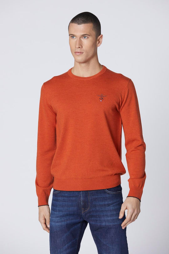 Merino wool crewneck sweater