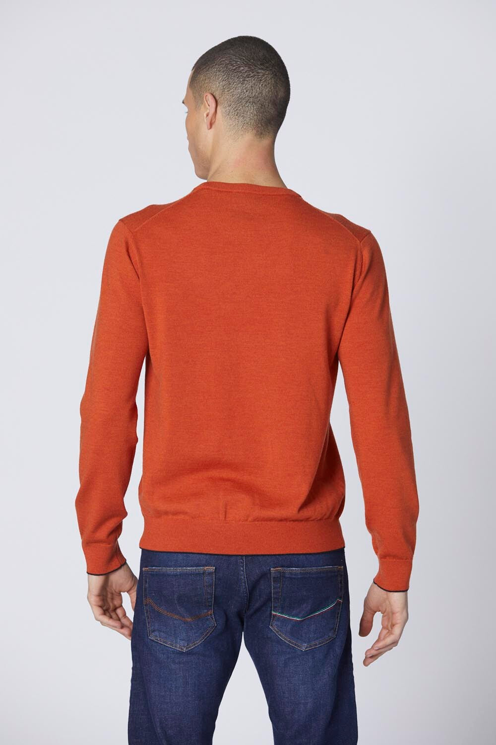 Merino wool crewneck sweater