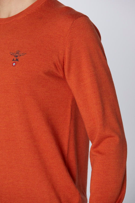 Merino wool crewneck sweater