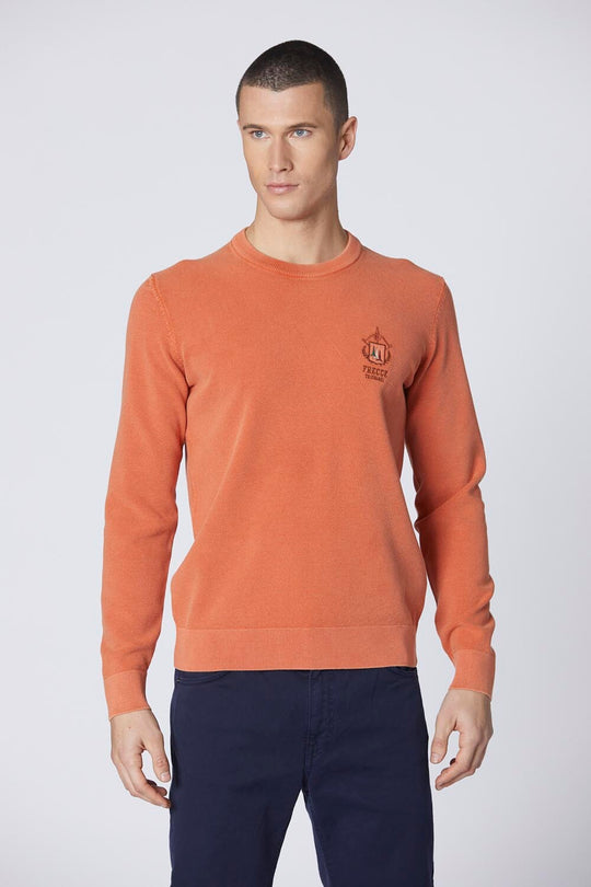 MAGLIA GIROCOLLO FRECCE TRICOLORE ORANGE