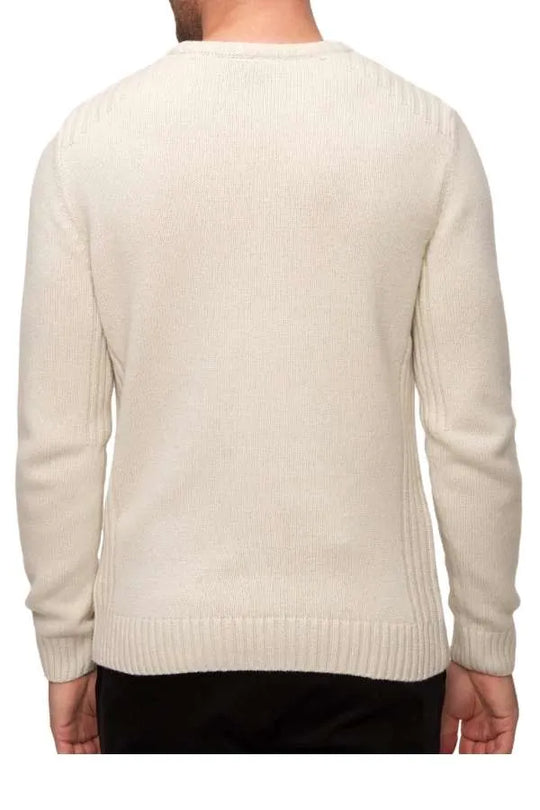 Wool and cotton crewneck sweater