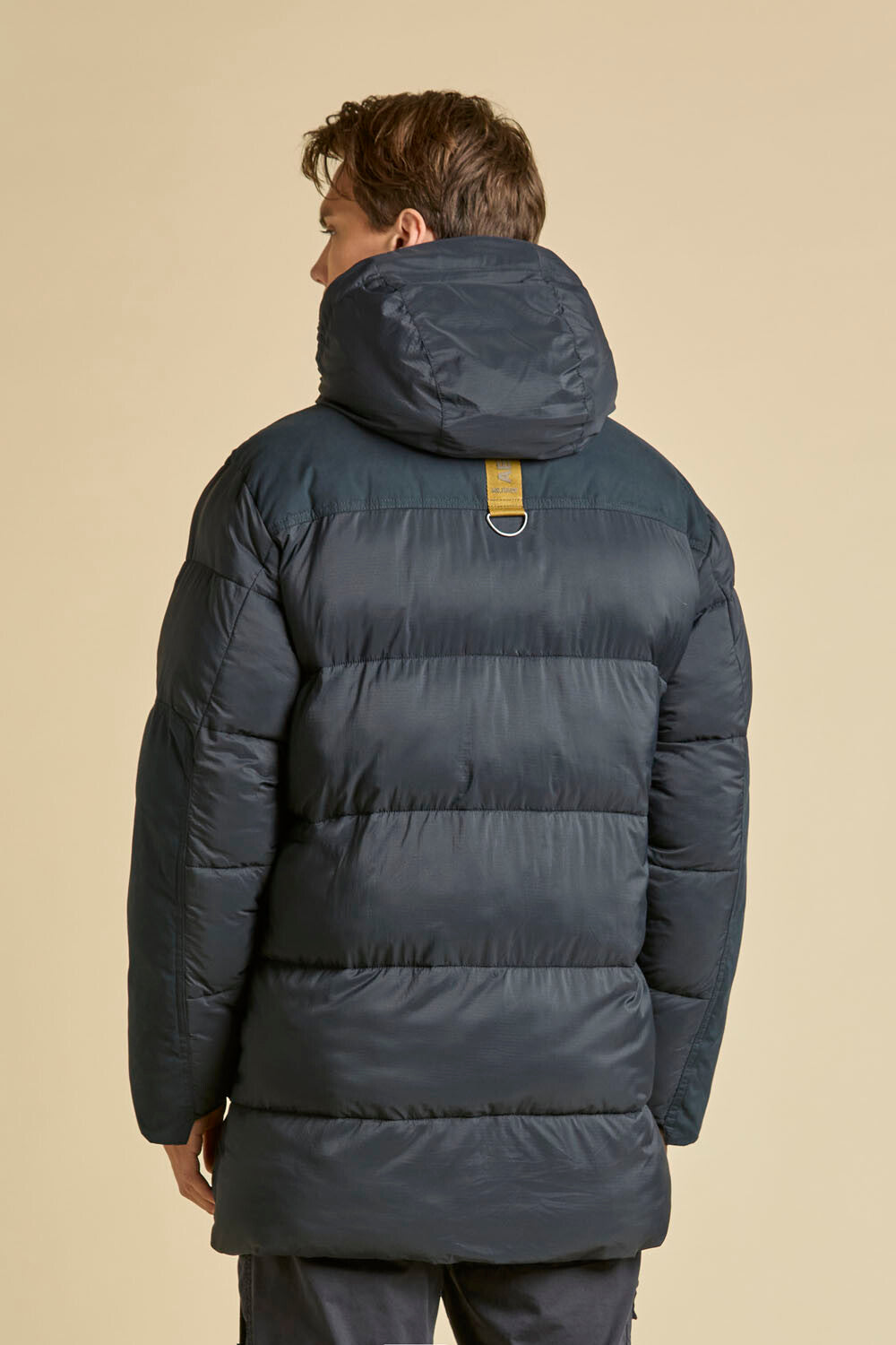 Padded ripstop parka with hood