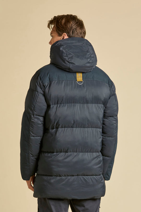 Padded ripstop parka with hood