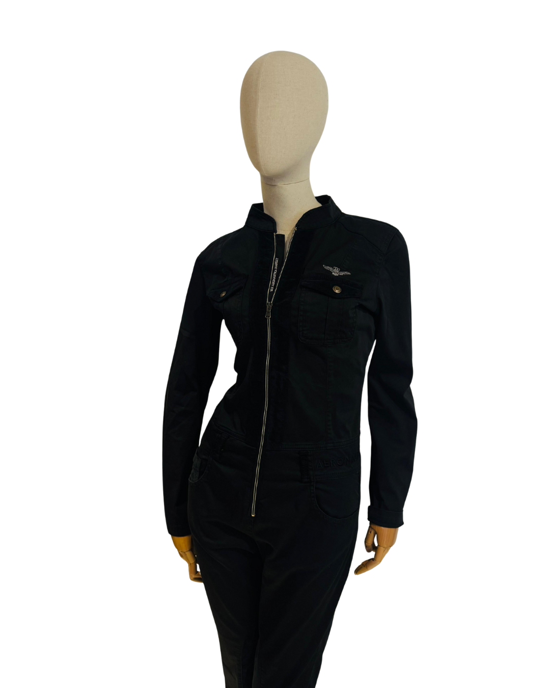Military-style cotton jumpsuit