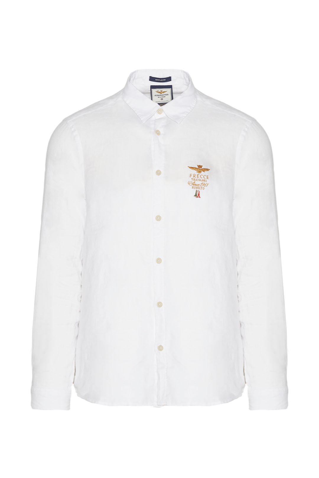 Long-sleeved linen shirt