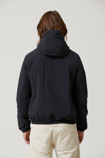 Hooded jacket in recycled nylon