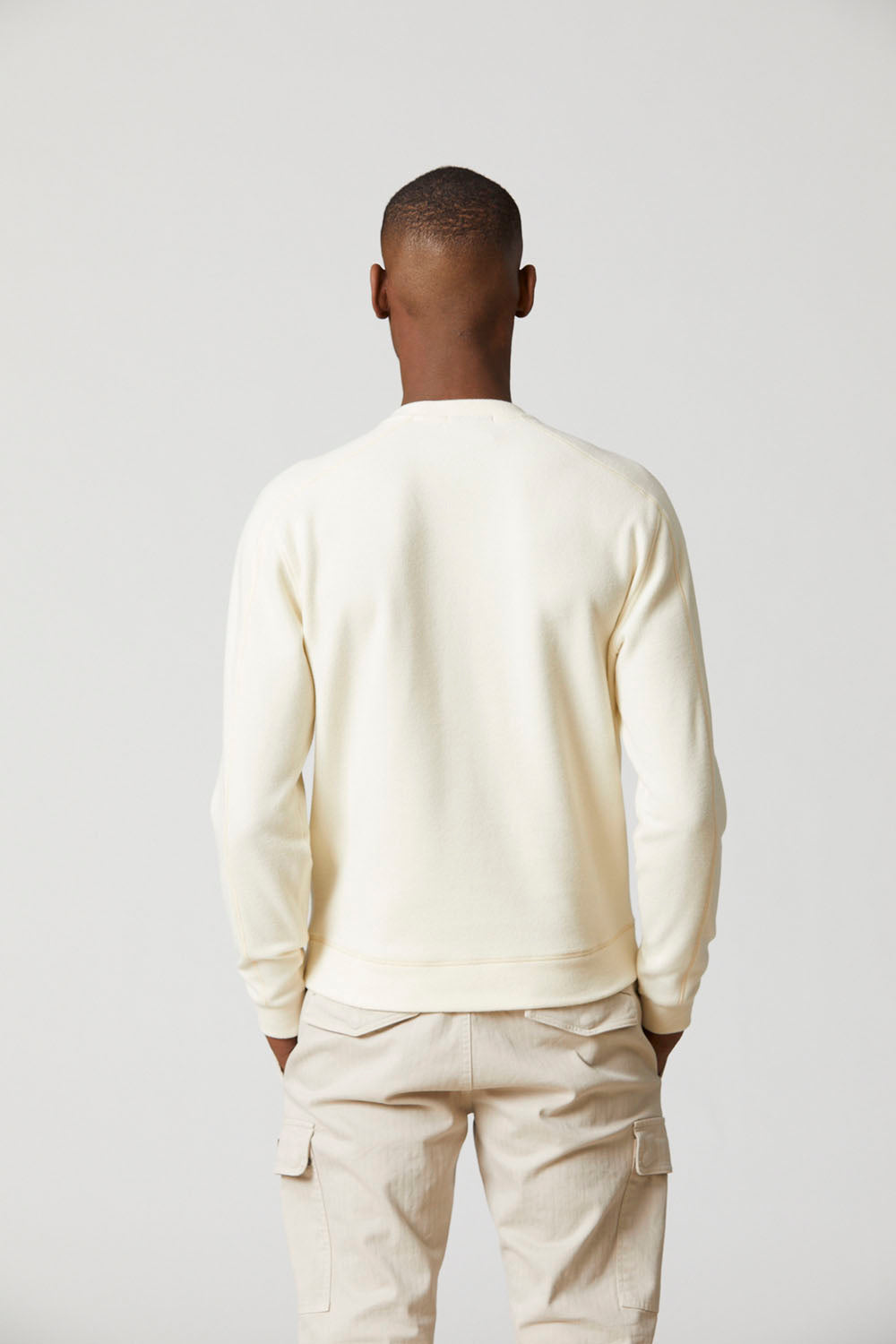 Comfort fit cotton crewneck sweatshirt