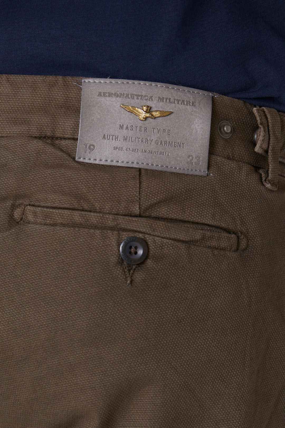 Slim fit cotton cargo pants