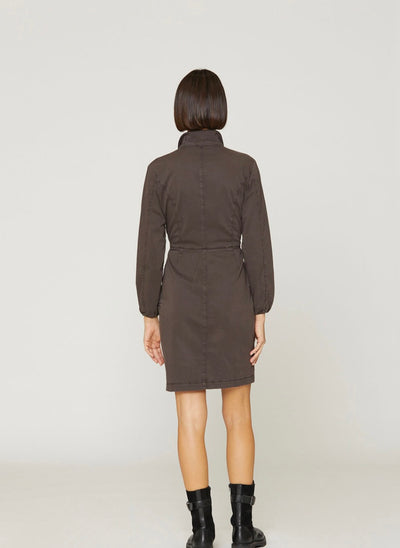 Cotton and lyocell zip dress