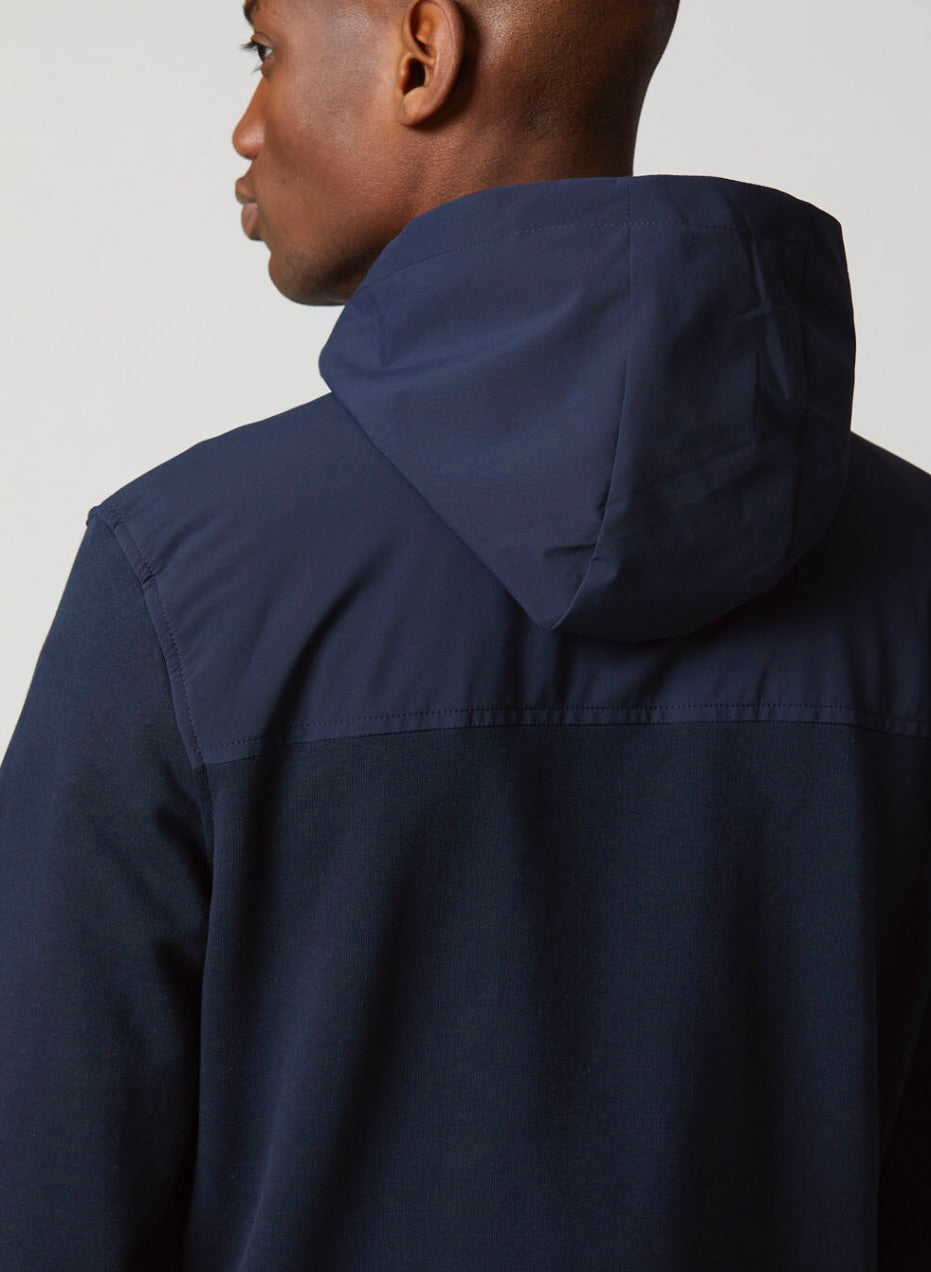 Fleece jacket with removable hood