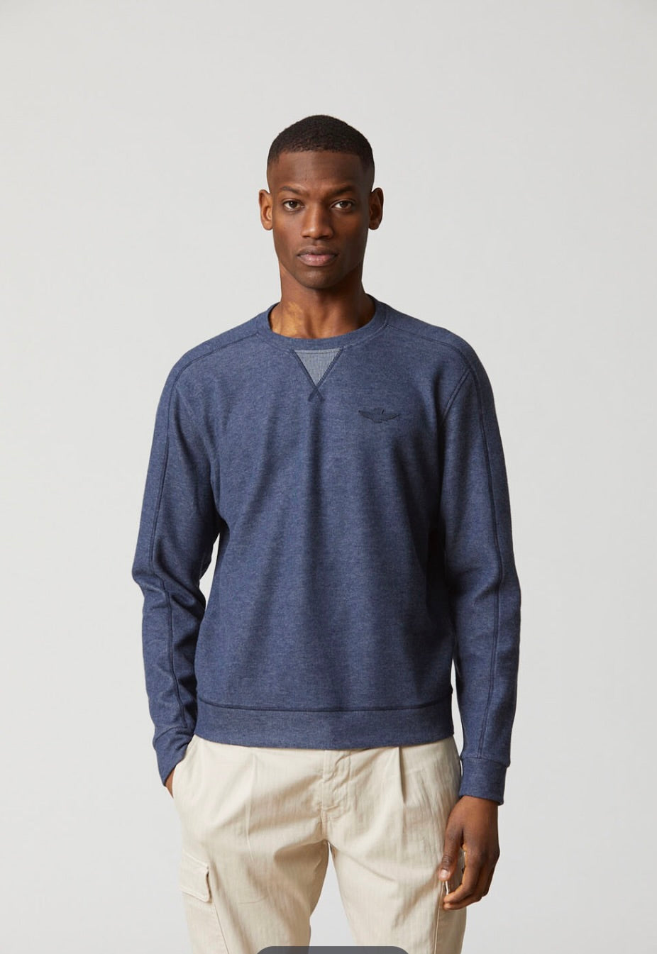 Comfort fit cotton crewneck sweatshirt