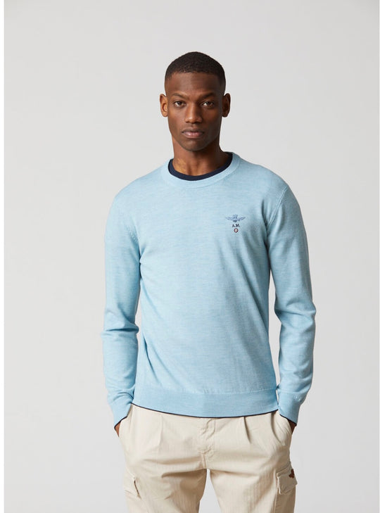 Basic crew neck wool sweater