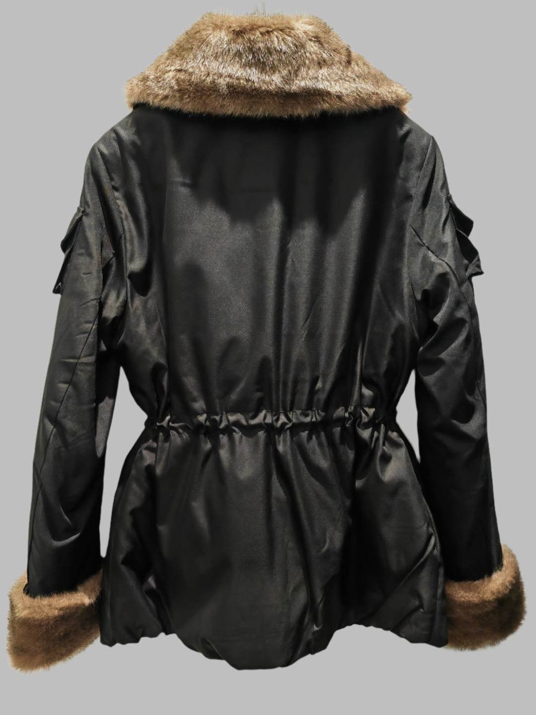 Field jacket with fur details