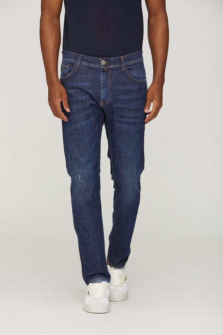 Medium blue wash jeans