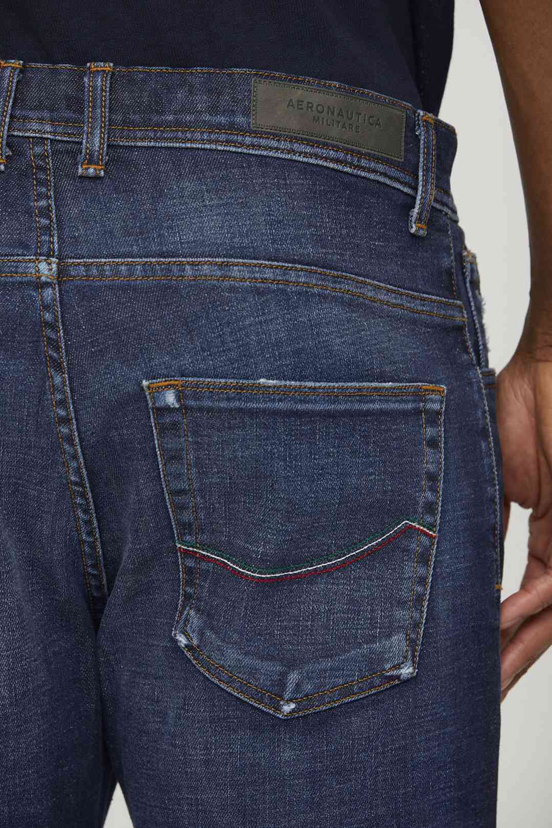 Medium blue wash jeans