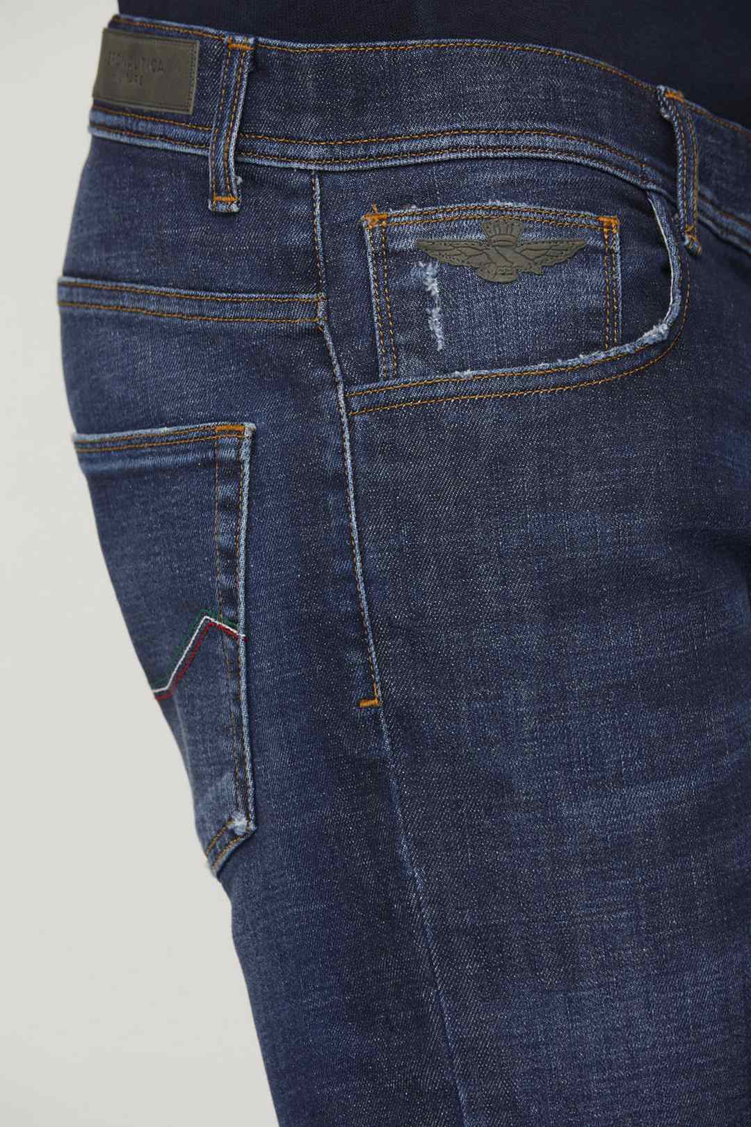 Medium blue wash jeans