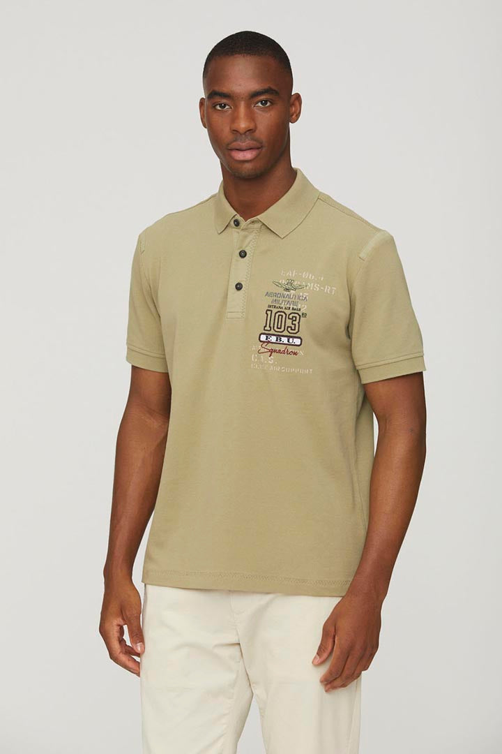 51st Wing printed polo shirt