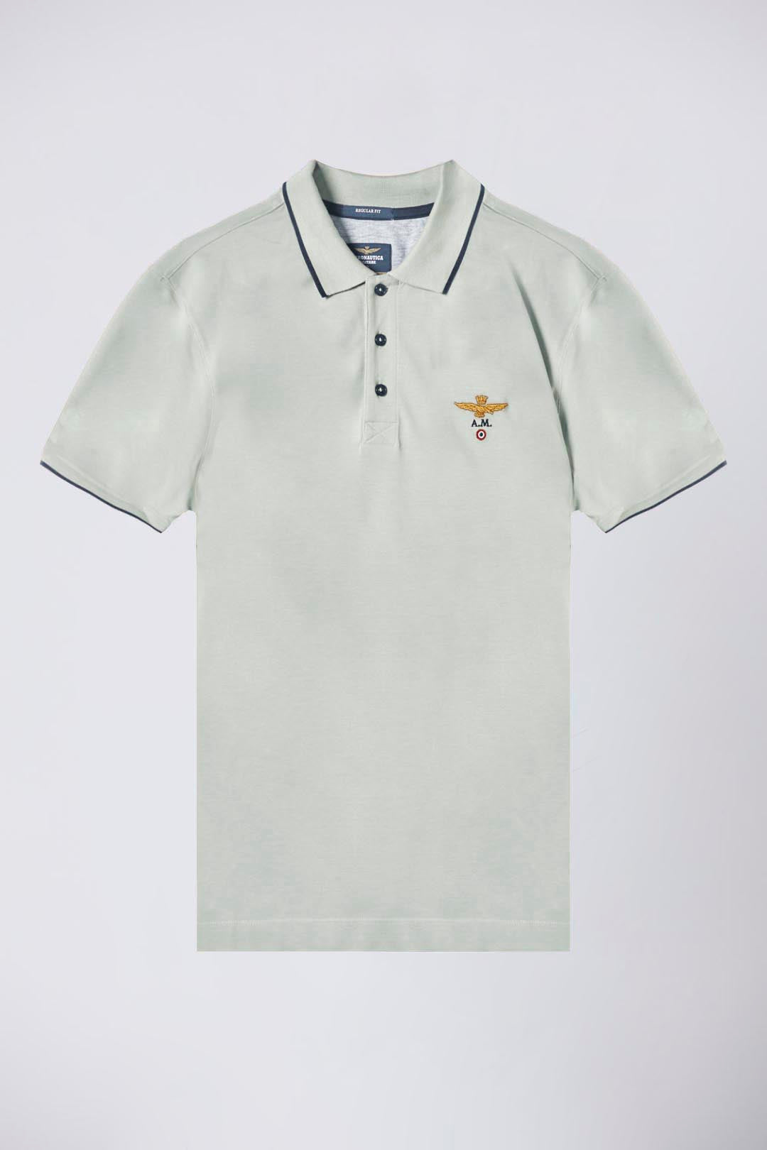 Basic short-sleeve piqué polo shirt