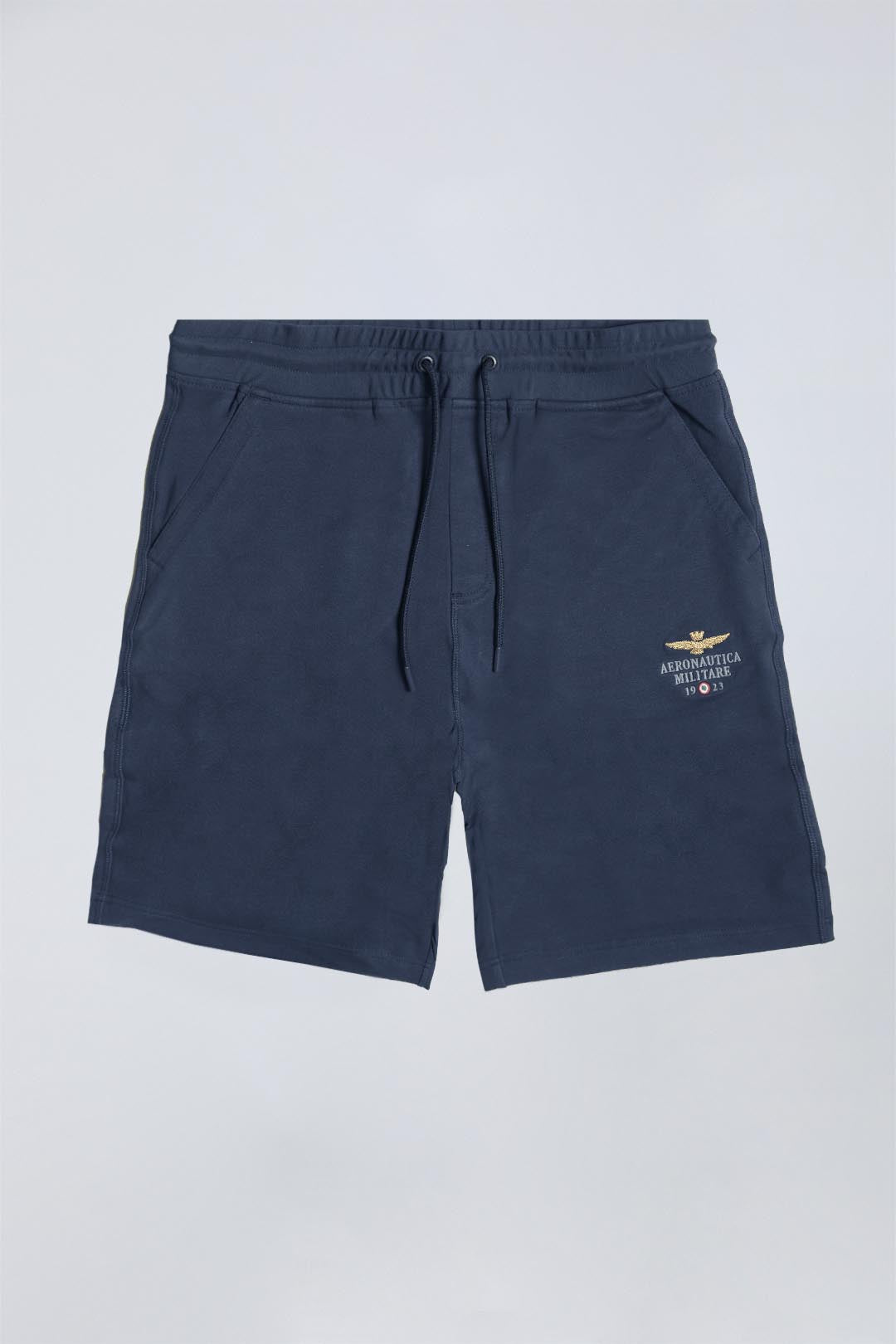 Cotton sweat shorts with drawstring