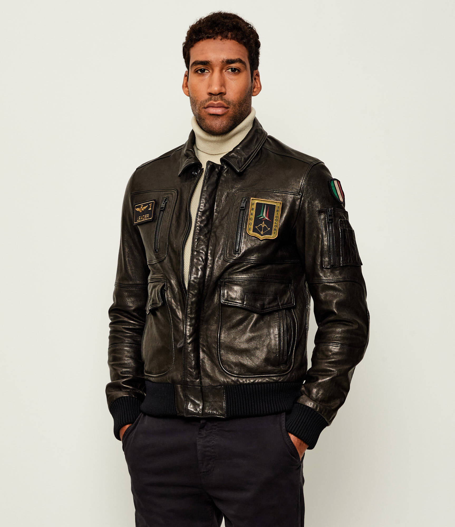 Pilot Leather Jacket – Aeronautica Militare UK