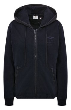 Woman-Full-zip hoodie with nylon details