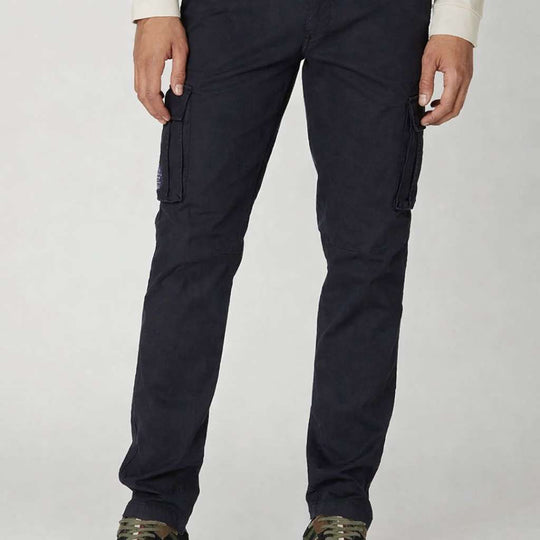 Stretch gabardine cargo pants